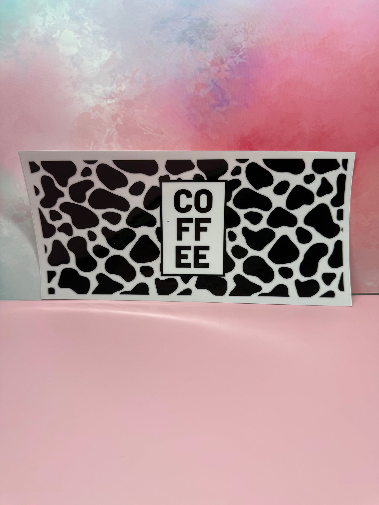 Cow Print Coffee Wrap