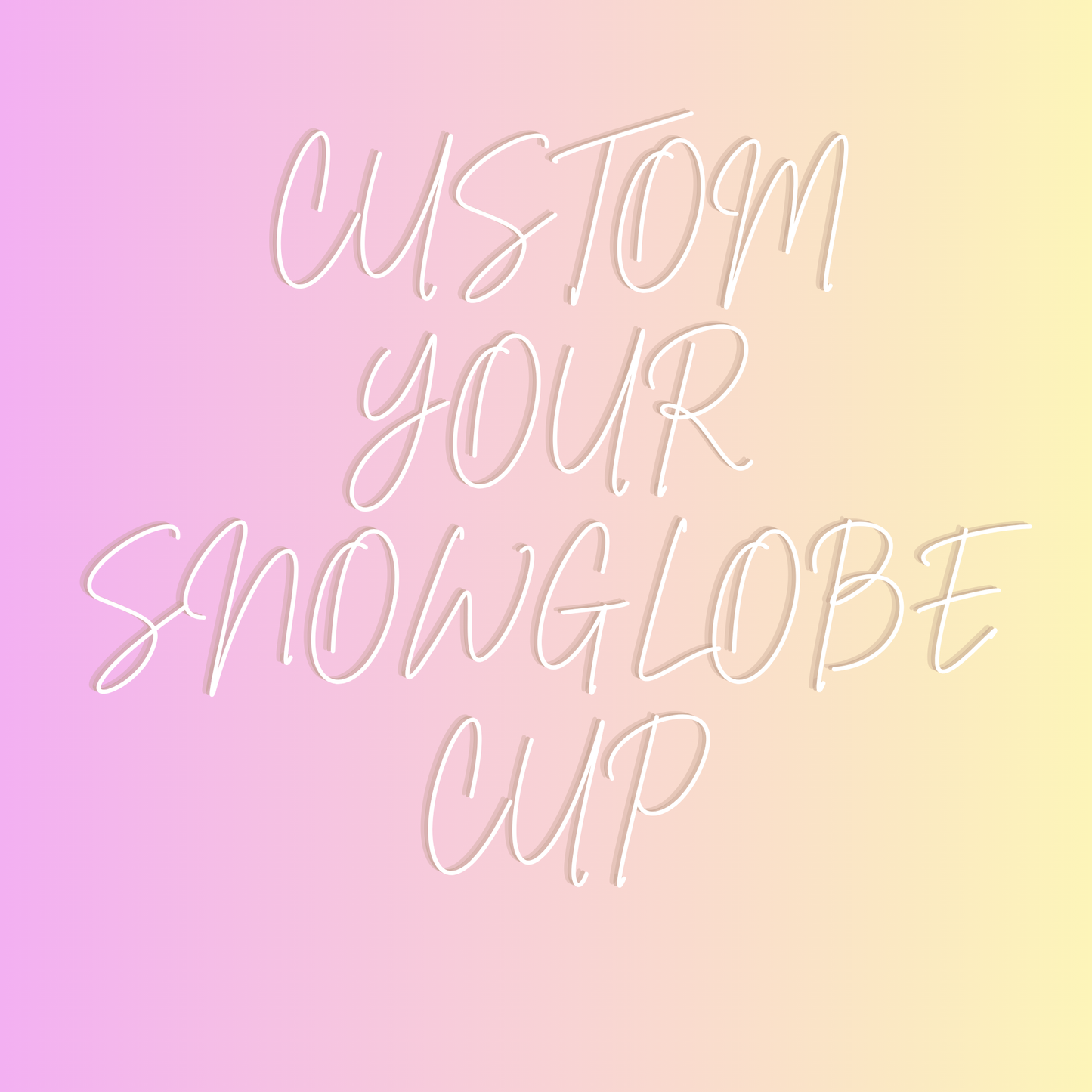 Snowglobe Cups