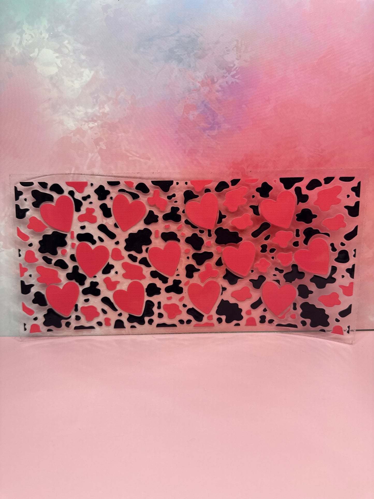 Heart Cow Print Wrap