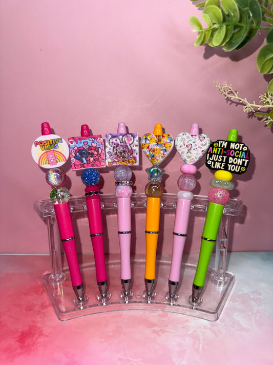 Beaded Focal Pens