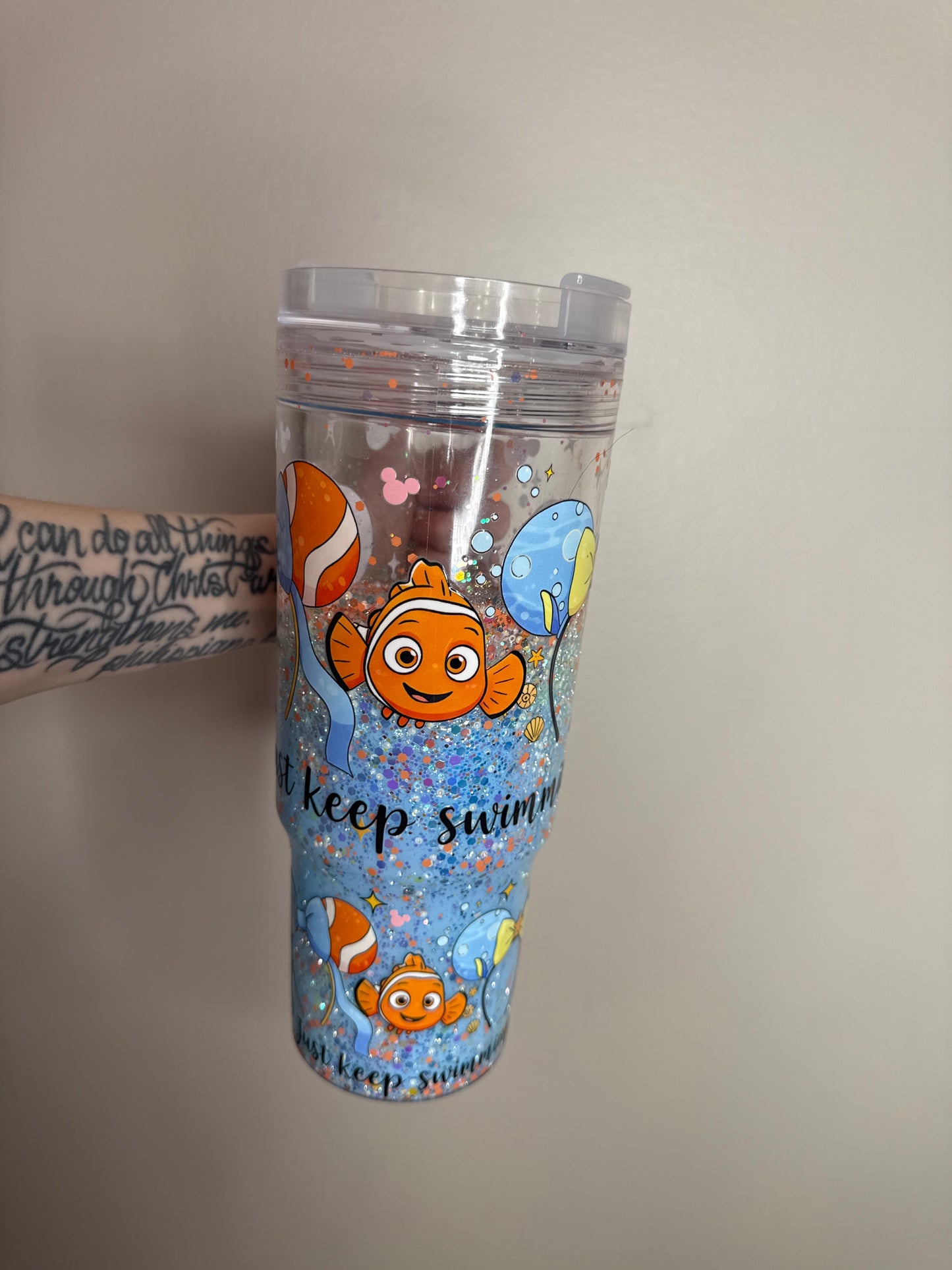 Pre-Made Nemo Lava Drip Snowglobe