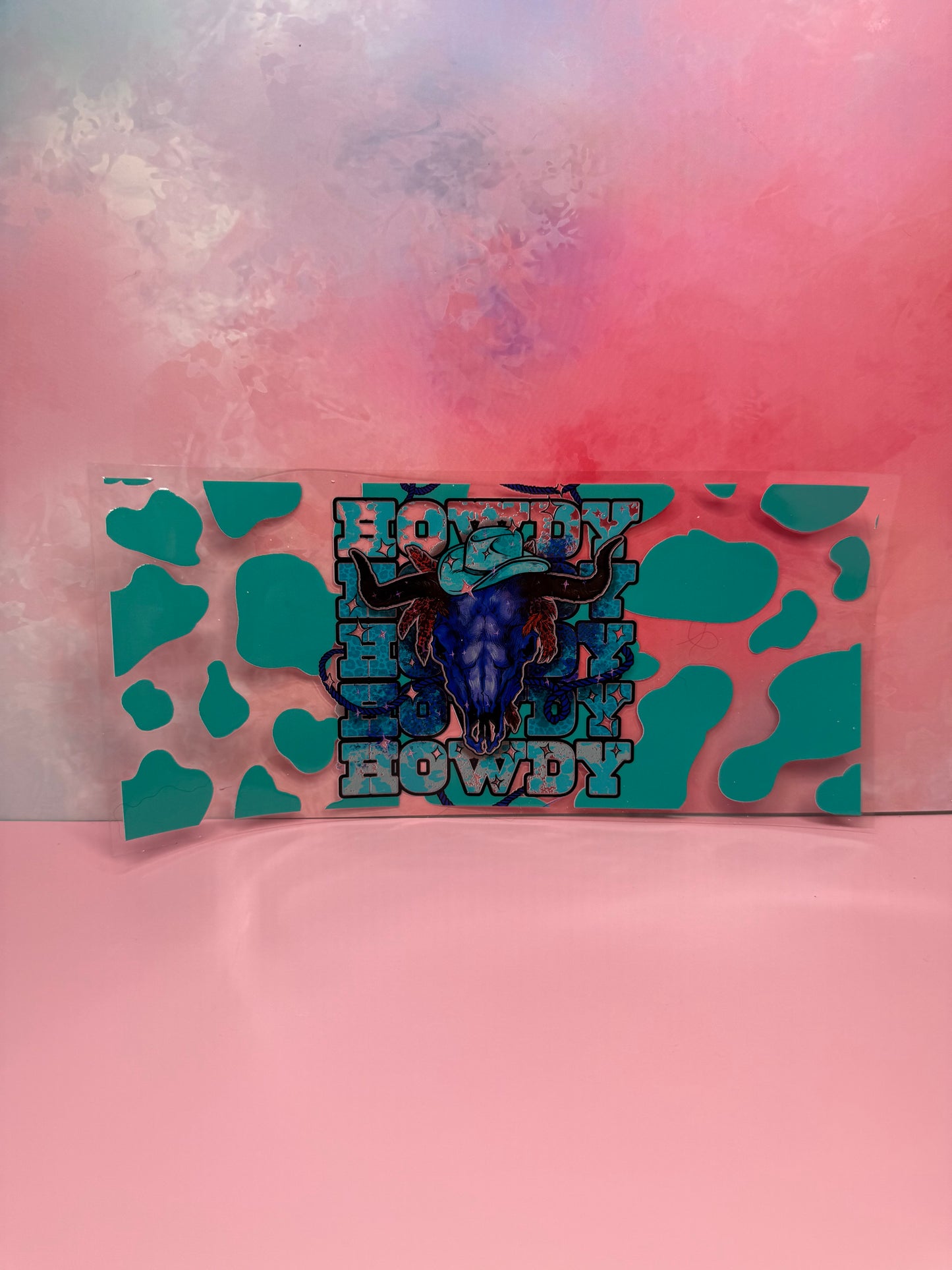 Turquoise Howdy Western Wrap