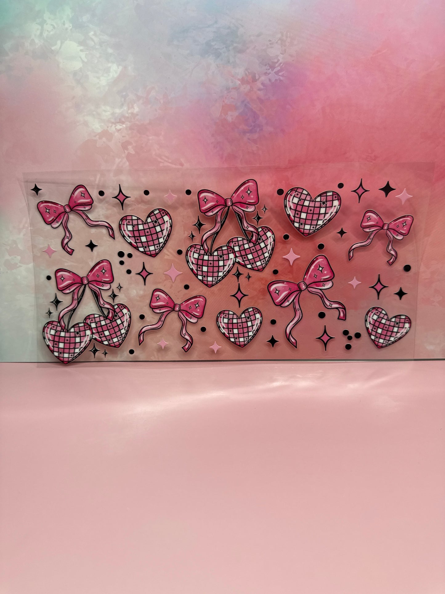 Disco Bow Hearts Wrap