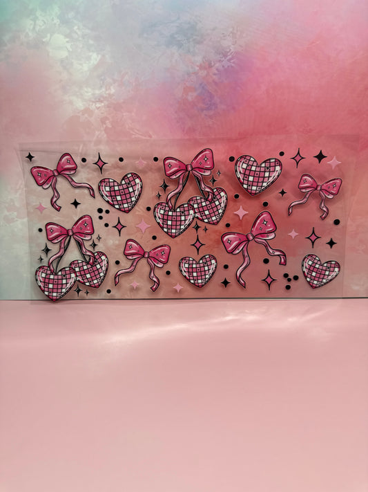 Disco Bow Hearts Wrap