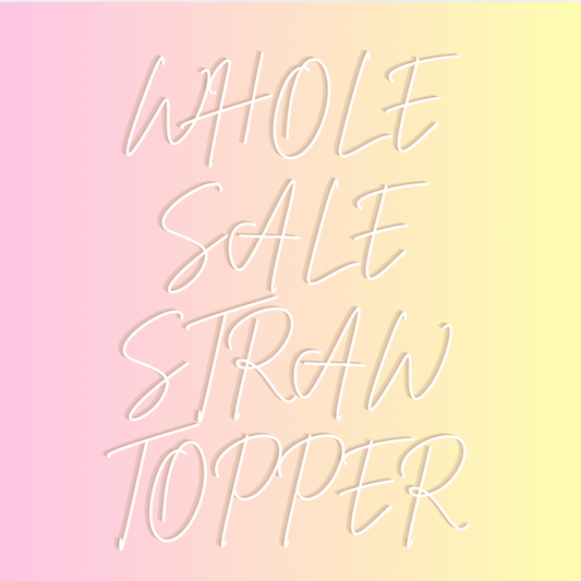 Wholesale Straw Toppers