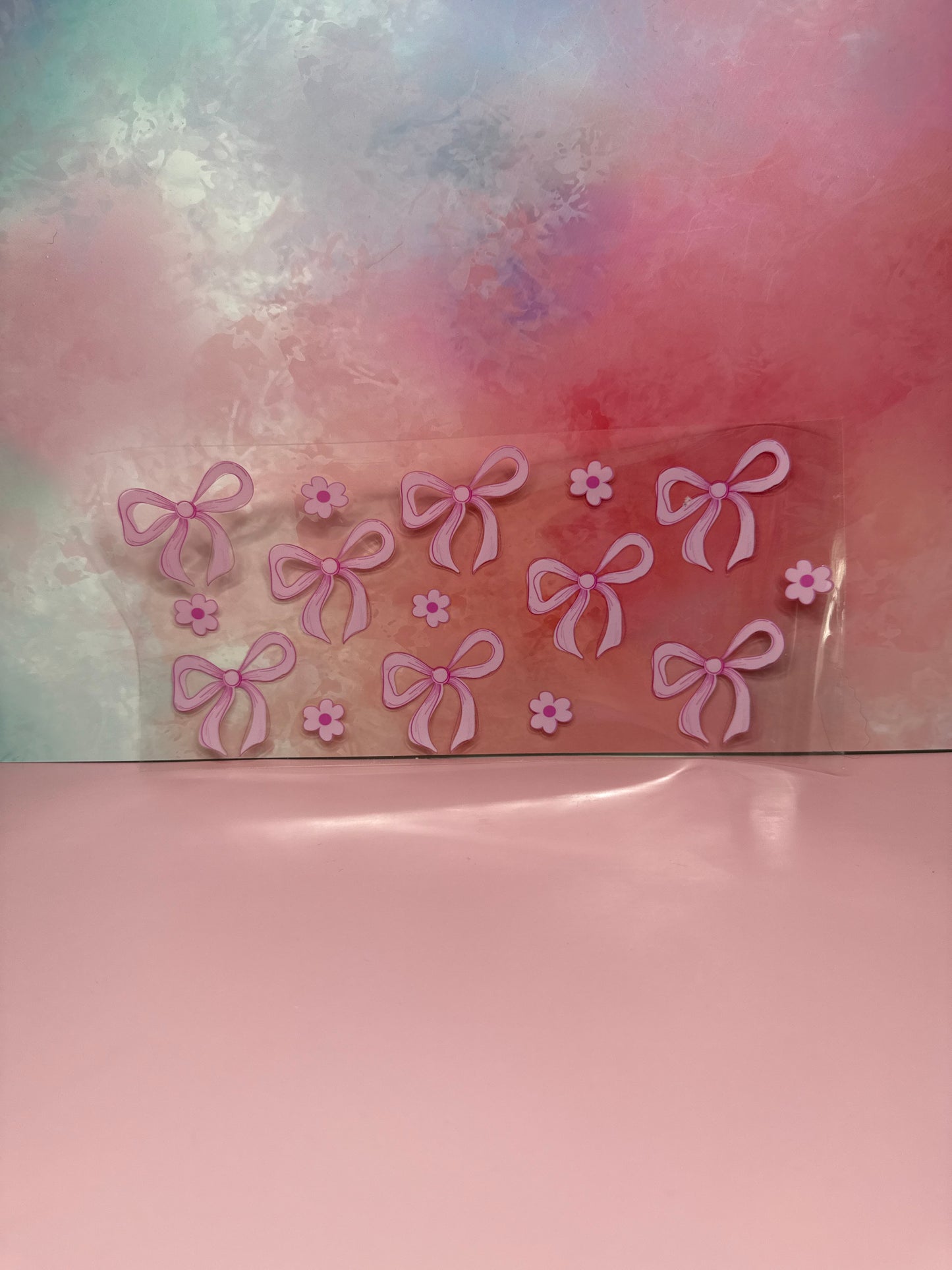 Pink Floral Bow Wrap