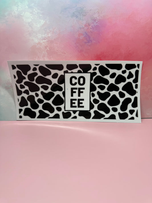 Cow Print Coffee Wrap