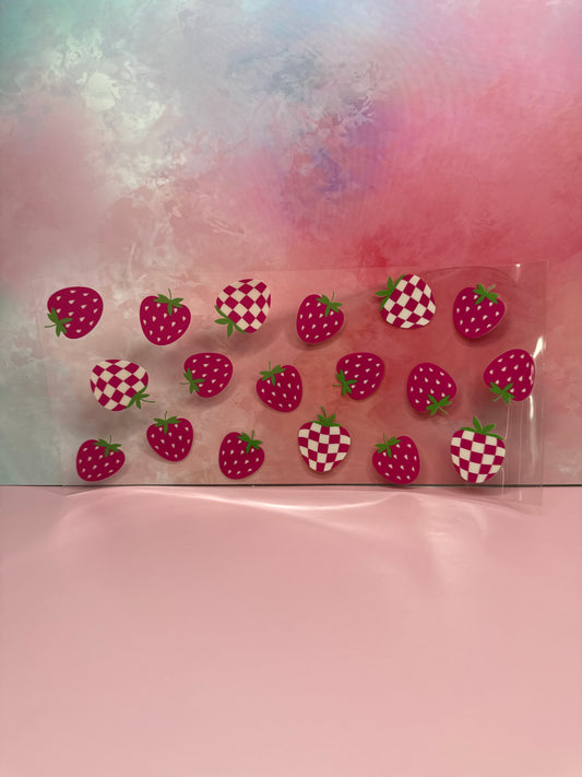 Checkered Strawberries Wrap