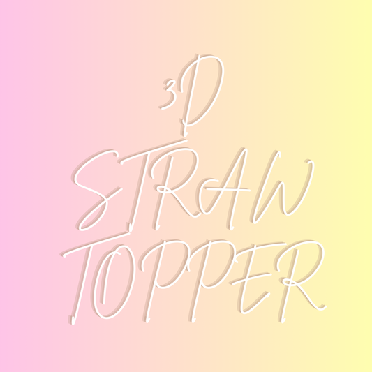 3D Straw Toppers