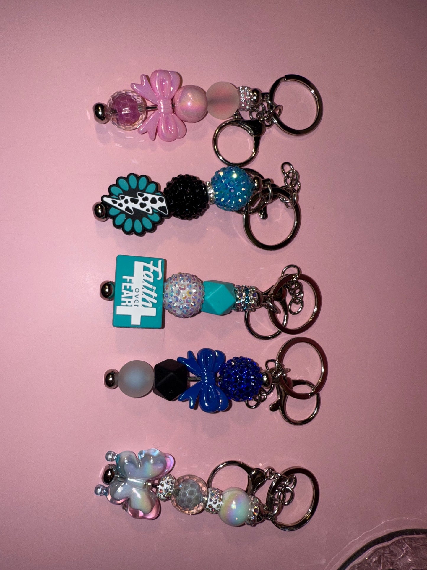 Beaded Focal Keychains